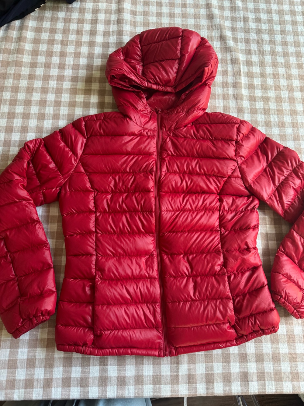United Colors of Benetton Red Quilted Packable Puffer Jacket